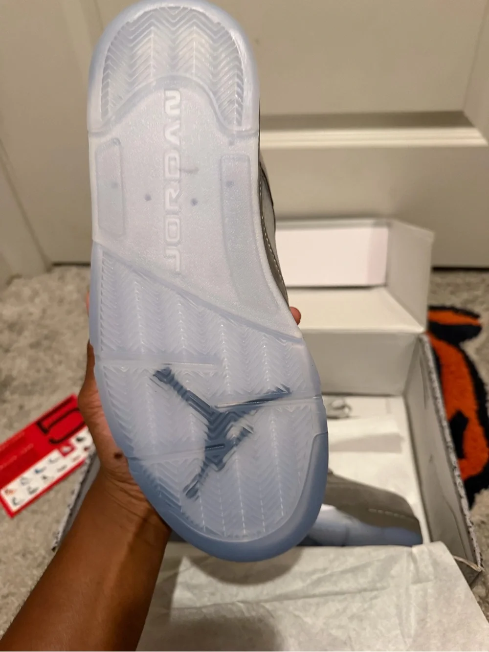 Jordan suede upper